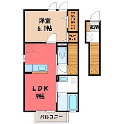 ヴィラ・ウッズ 2番館 2階/-