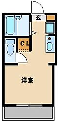 JR京浜東北・根岸線 大宮駅 徒歩9分の賃貸アパート 2階ワンルームの間取り