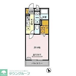 湘南新宿ライン宇須 東大宮駅 徒歩16分の賃貸アパート 1階1Kの間取り
