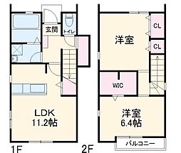 ＴＡＮＡ　E棟 2階2LDKの間取り