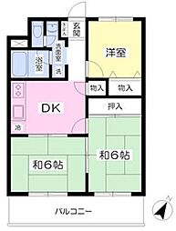 エルシティ・103 3DKの間取図画像