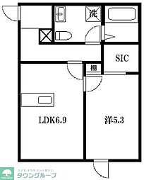 ＣＯＭＯＤＯ上尾本町 304 3階1LDKの間取り