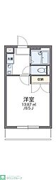 レオパレスゴールドレジデンス城北C 1Kの間取図画像