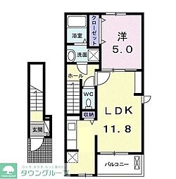 ソラーレ 1LDKの間取図画像