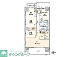 パークホームズ浦和仲町二丁目 3SLDKの間取図画像