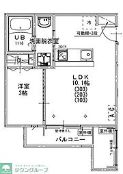 Astro Residence 西大宮 1LDKの間取図画像