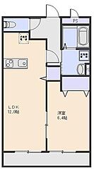 RESIDENCEVaica 1LDKの間取図画像