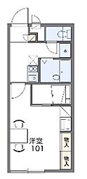 レオパレス北本本町 1Kの間取図画像