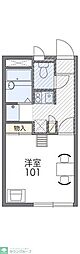 レオパレスウエスト羽生 1Kの間取図画像