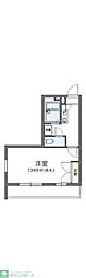 レオパレスT・HTanaka 1Kの間取図画像