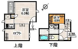 CB指扇ジラソーレ 1Kの間取図画像