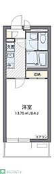 レオパレスパーシル 1Kの間取図画像