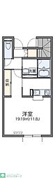 レオネクストマンダリーヌ6 1Kの間取図画像