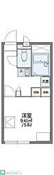 レオパレスとあむ 1Kの間取図画像