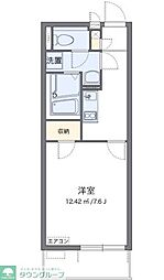 クレイノHAKODA 1Kの間取図画像