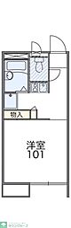 レオパレスプレーリー 1Kの間取図画像