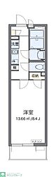 クレイノラルーチェ 1Kの間取図画像
