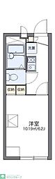 レオパレスたかみ 1Kの間取図画像