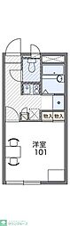 レオパレスとあむ 1Kの間取図画像
