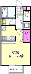 エスペランサ日進南館 ワンルームの間取図画像