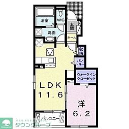 ステラ2 1LDKの間取図画像
