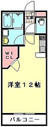 レオネクストジュピター ワンルームの間取図画像