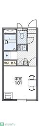レオパレス長野一丁目 1Kの間取図画像