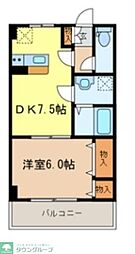 グランシエル 1DKの間取図画像