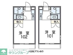 レオパレスTH 1Kの間取図画像