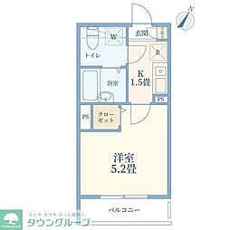 J-Maison北大宮 1Kの間取図画像