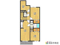 リベルテ2 2SLDKの間取図画像