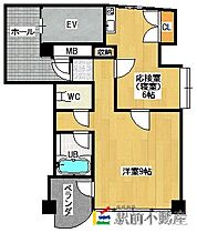 ユーズ・ビル 72 ｜ 福岡県久留米市中央町38-23（賃貸マンション1DK・7階・36.00㎡） その2