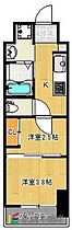 福岡県久留米市本町6-7（賃貸マンション2K・2階・23.23㎡） その2