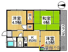 桜荘 101 ｜ 福岡県久留米市上津町2228-870（賃貸アパート3K・1階・49.58㎡） その2