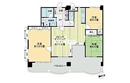 ライオンズマンションマキシム櫛原 3LDKの間取図画像