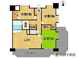 ウイング21 3LDKの間取図画像