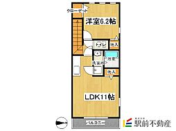 エモアメゾン 1LDKの間取図画像
