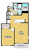 カンパーニュメゾン風雅A 101 ｜ 徳島県板野郡藍住町乙瀬字乾（賃貸アパート1LDK・1階・45.89㎡） その2