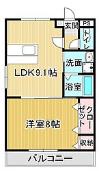 間取図画像 1LDK