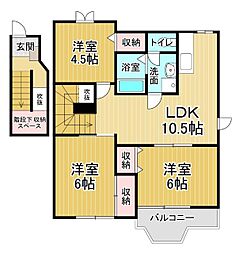 アウローラ3 3LDKの間取図画像