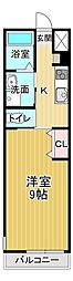 アルフォン 1Kの間取図画像