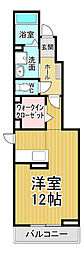 プリマヴェーラ'12 1Kの間取図画像