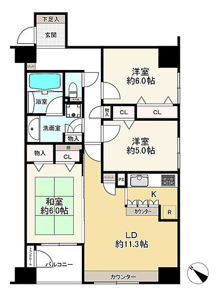 間取りを拡大表示