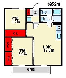 間取図画像 2LDK