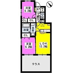 ステラ若草 1階/B101