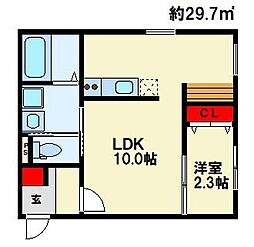 ラシックランテ白木原Garden Terrace 1階