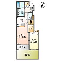 アムール  ｜ 千葉県木更津市高柳（賃貸アパート1LDK・1階・45.96㎡） その2