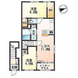 間取図画像 2LDK
