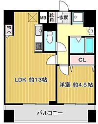 柾木マンションウェスト 1LDKの間取図画像