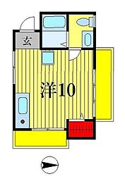 レアーレ 3階ワンルームの間取り